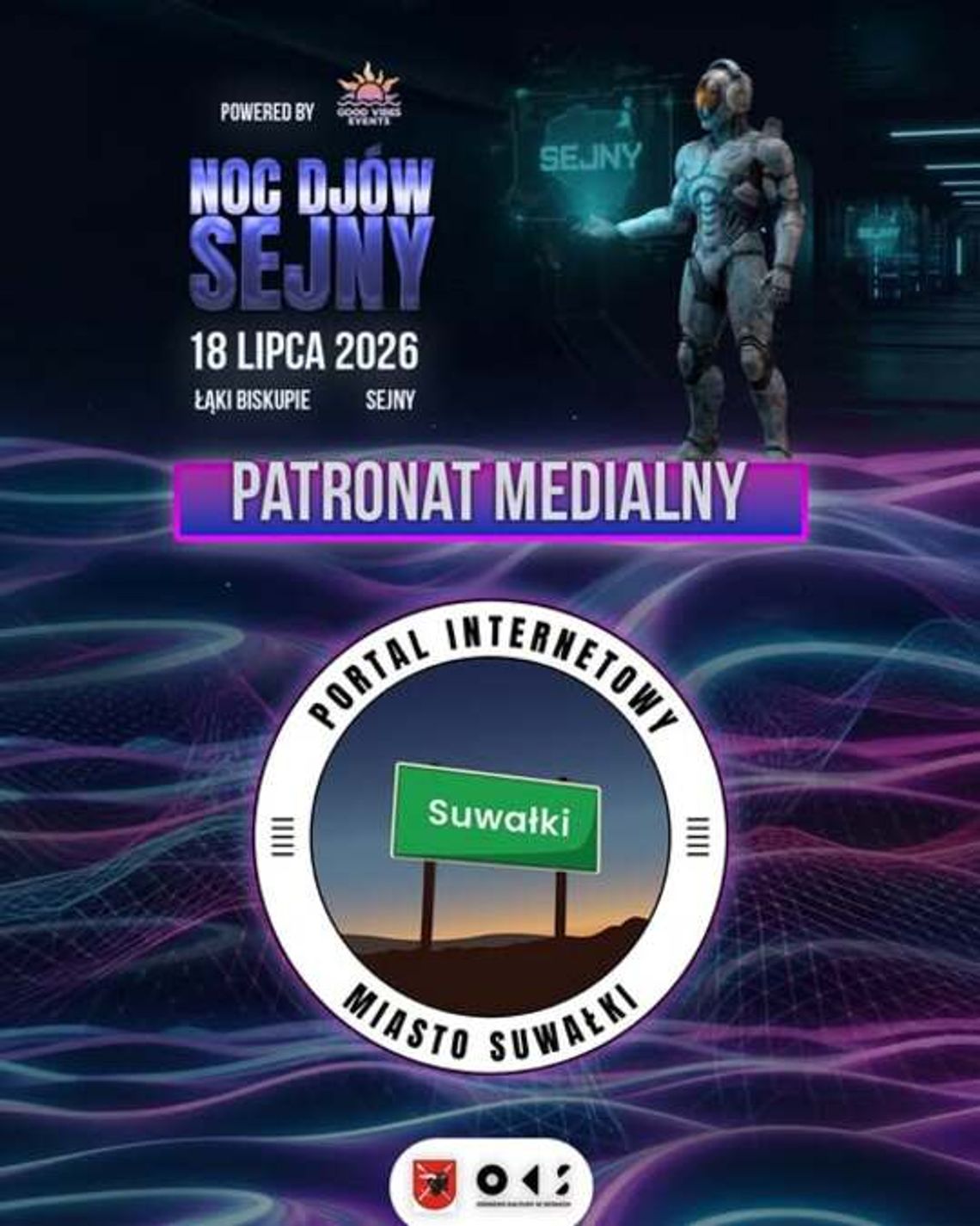 Portal Internetowy Miasto Suwałki patronem medialnym Nocy DJ-ów Sejny 2026
