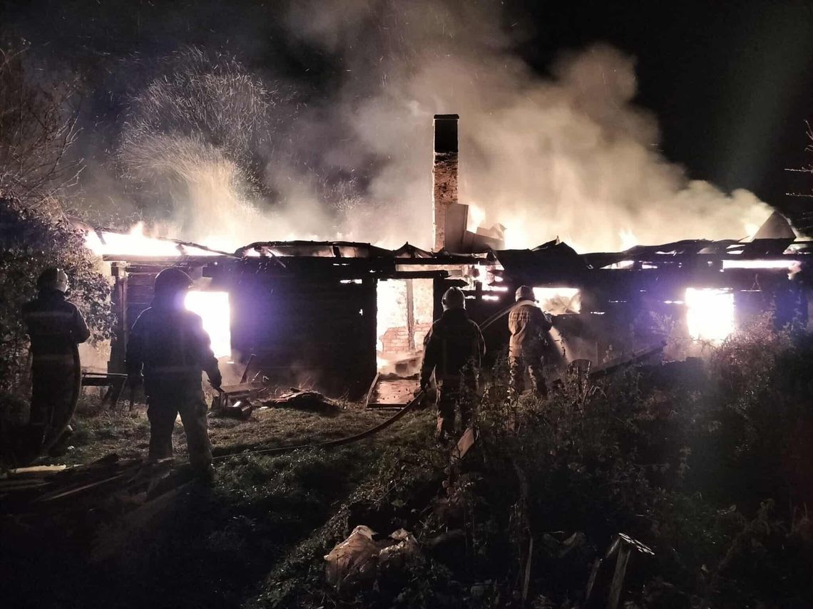 Pożar domu jednorodzinnego w Słobódce – akcja wielu służb