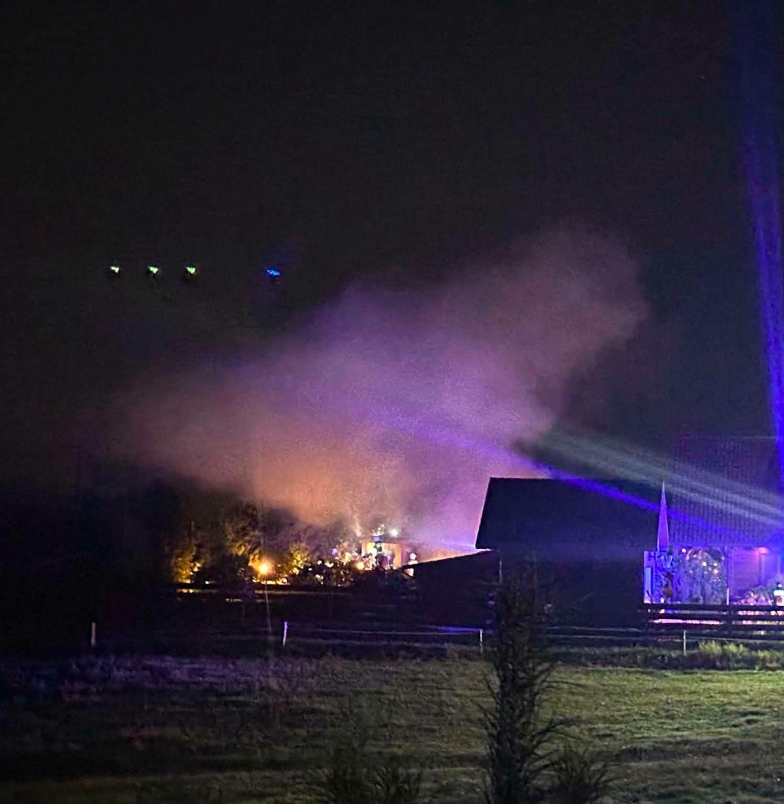 Pożar sauny w Sobolewie. Na miejscu strażacy Pożar sauny w Sobolewie. Na miejscu strażacy