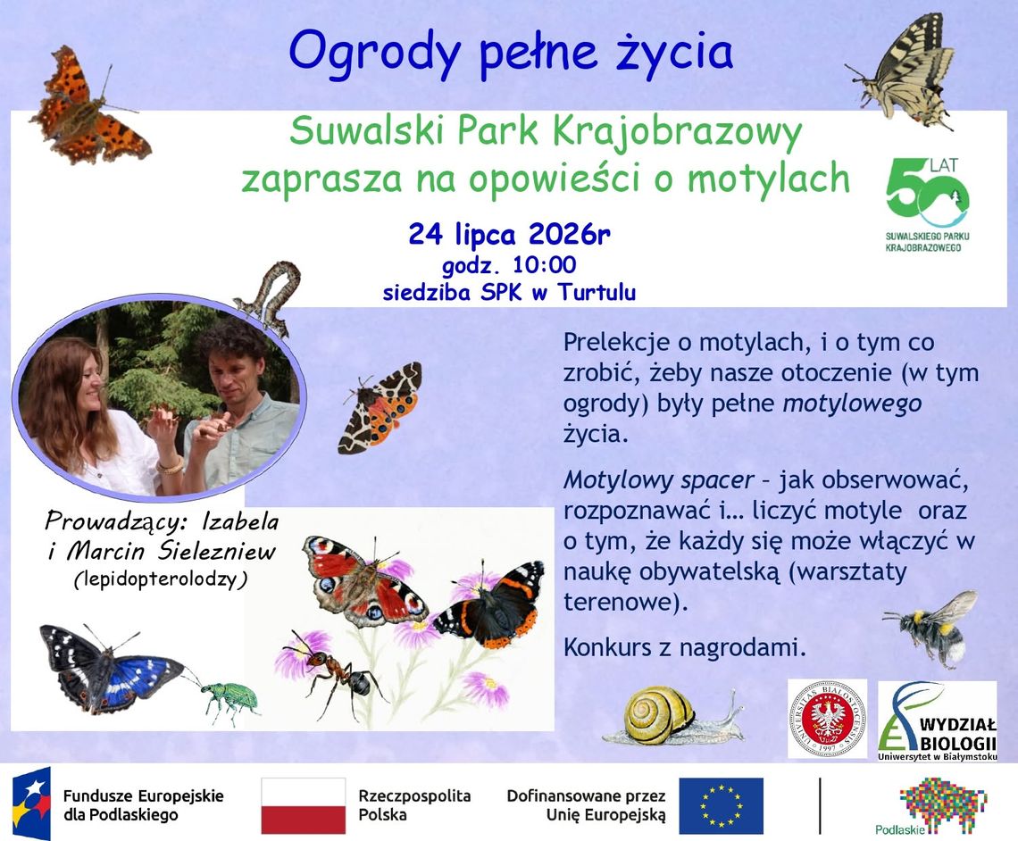 Poznaj fascynujący świat motyli. Bezpłatne spotkanie w Suwalskim Parku Krajobrazowym
