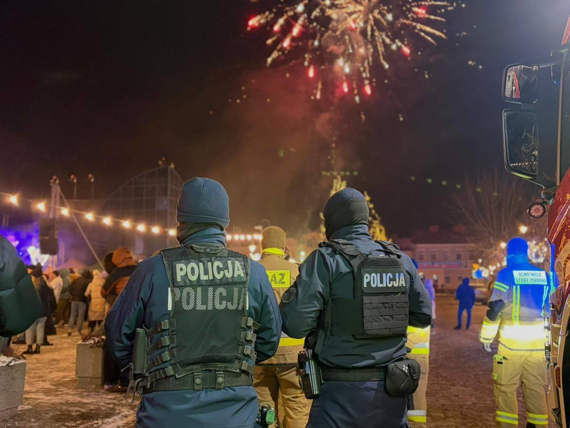 Pracowita noc sylwestrowa podlaskich policjantów