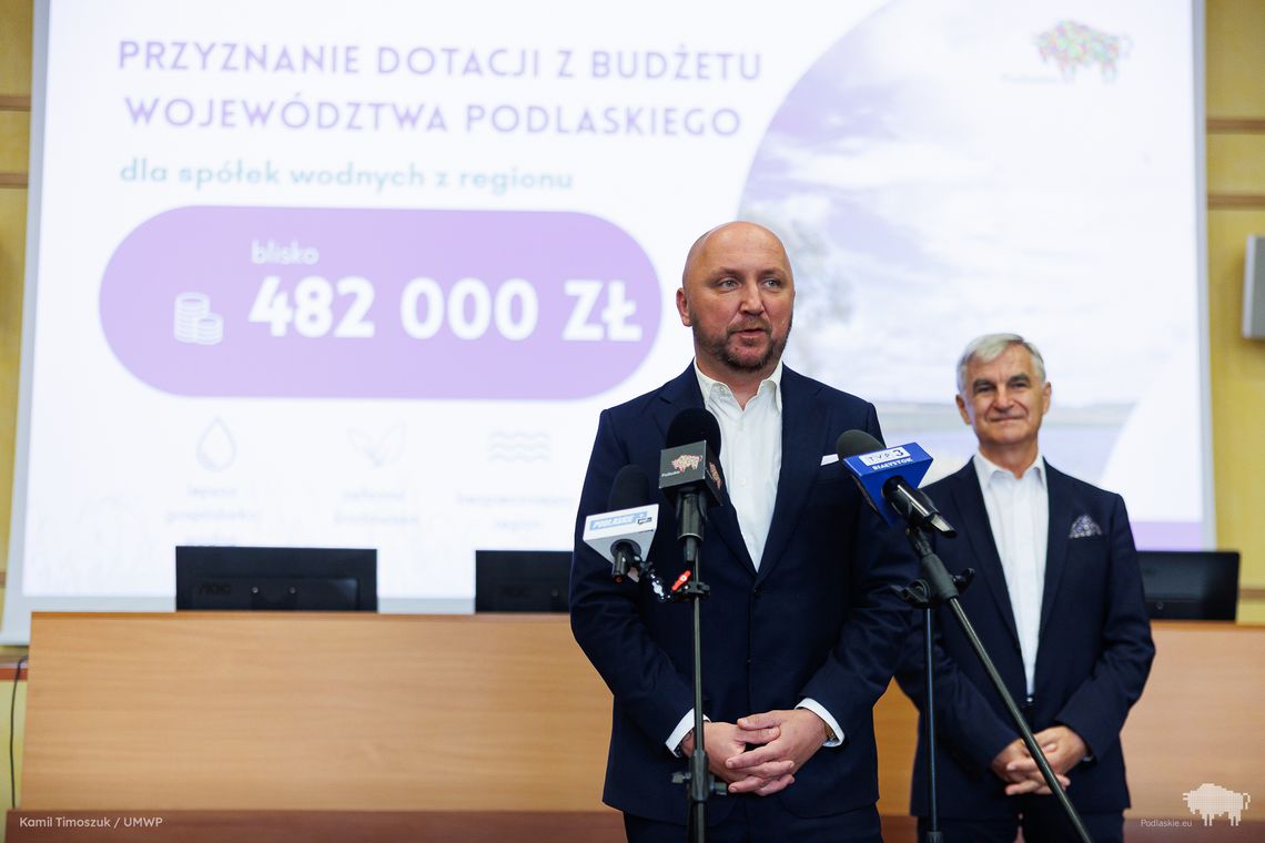 Prawie 482 tys. zł dla spółek wodnych. Pieniądze trafią m.in. do Puńska i Grajewa Prawie 482 tys. zł dla spółek wodnych. Pieniądze trafią m.in. do Puńska i Grajewa