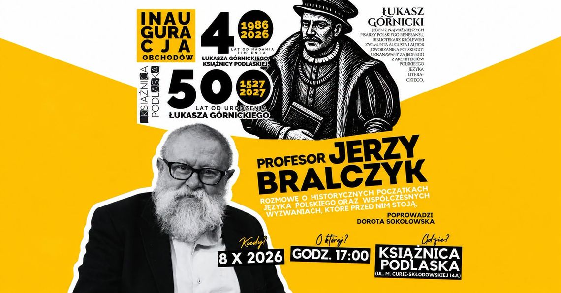 Prof. Jerzy Bralczyk w Białymstoku. O języku od czasów Górnickiego po sztuczną inteligencję Prof. Jerzy Bralczyk w Białymstoku. O języku od czasów Górnickiego po sztuczną inteligencję