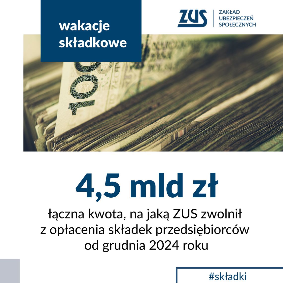 Przedsiębiorcy zaoszczędzili już 4,5 mld zł. Wakacje składkowe nadal dostępne Przedsiębiorcy zaoszczędzili już 4,5 mld zł. Wakacje składkowe nadal dostępne