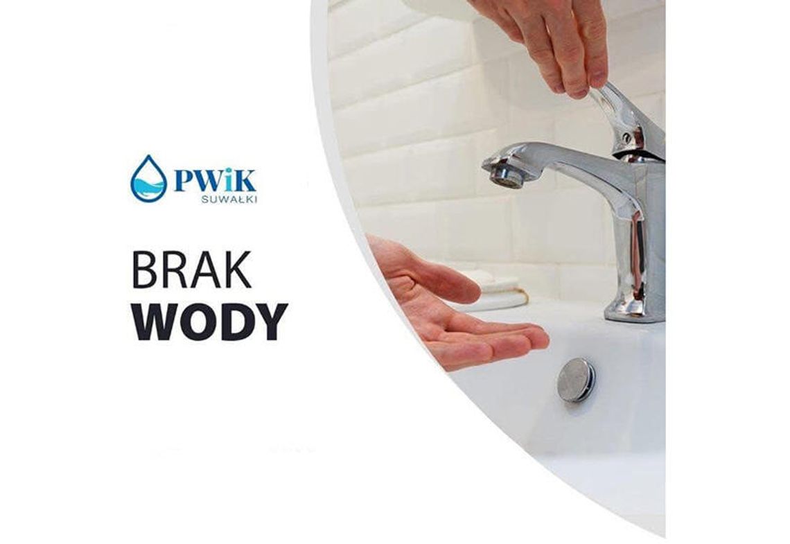 Przerwa w dostawie wody w Suwałkach – komunikat PWiK
