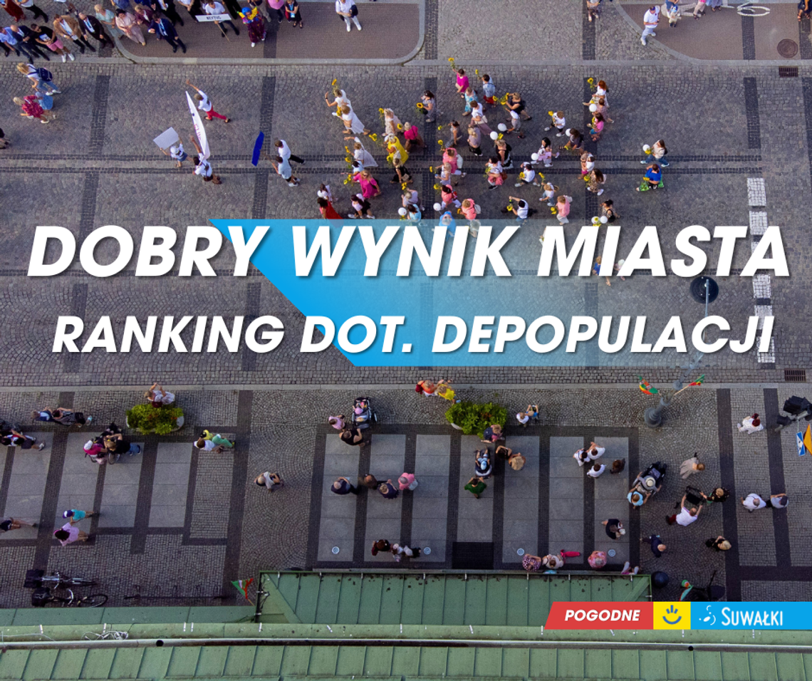 Ranking depopulacji 2009–2024. Dobre wyniki Suwałk na tle kraju