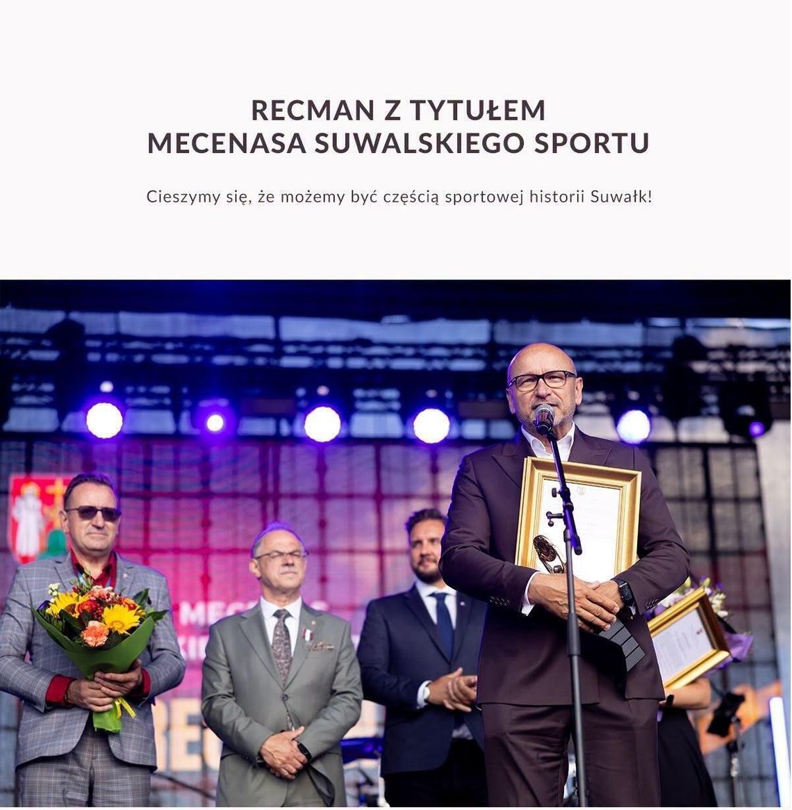 Recman Mecenasem Suwalskiego Sportu. Firma otrzymała honorowy tytuł Recman Mecenasem Suwalskiego Sportu. Firma otrzymała honorowy tytuł