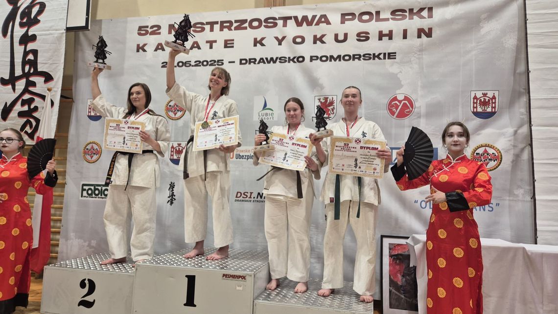 ‼️📣‼️ Rewelacyjne wieści z Mistrzostw Polski Seniorów Karate Kyokushin w Drawsku Pomorskim! 🥋