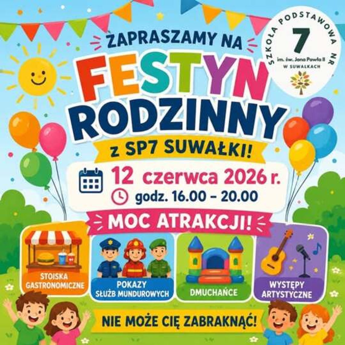 Rodzinne święto w SP7. Przed mieszkańcami Festyn Rodzinny pełen atrakcji Rodzinne święto w SP7. Przed mieszkańcami Festyn Rodzinny pełen atrakcji