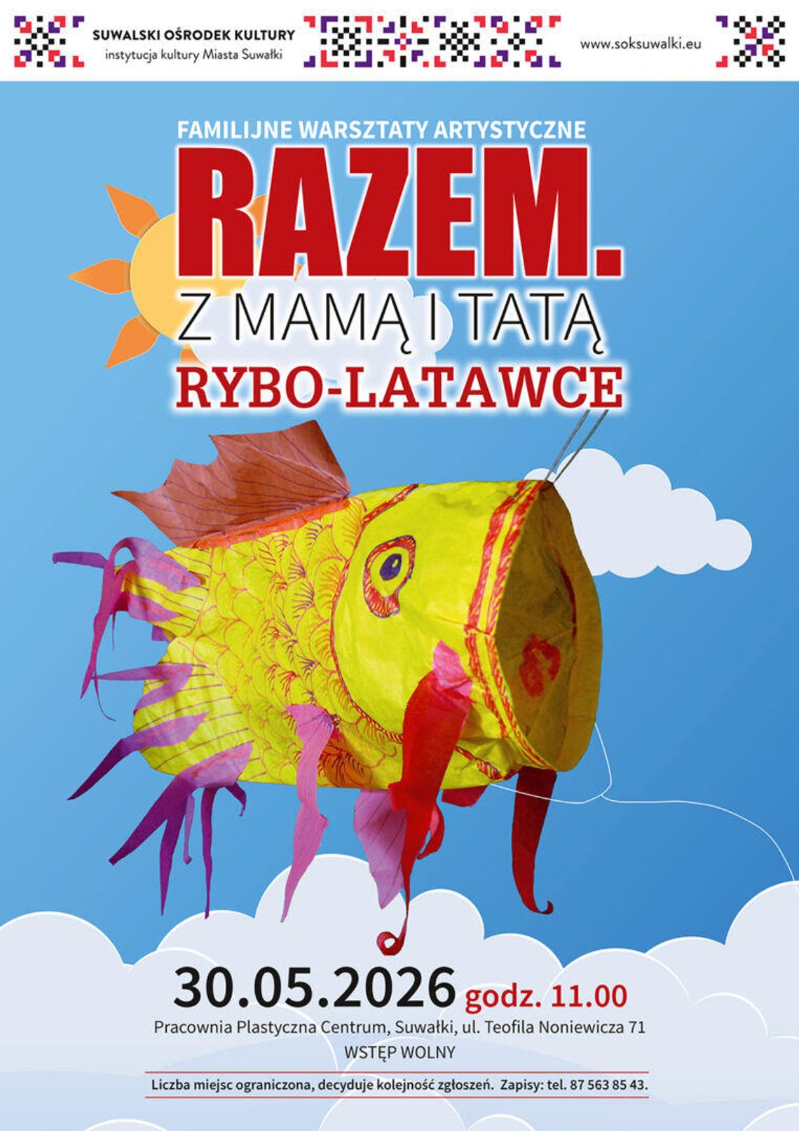 Rodzinne Warsztaty Artystyczne „Rybo-latawce” w Suwałkach Rodzinne Warsztaty Artystyczne „Rybo-latawce” w Suwałkach