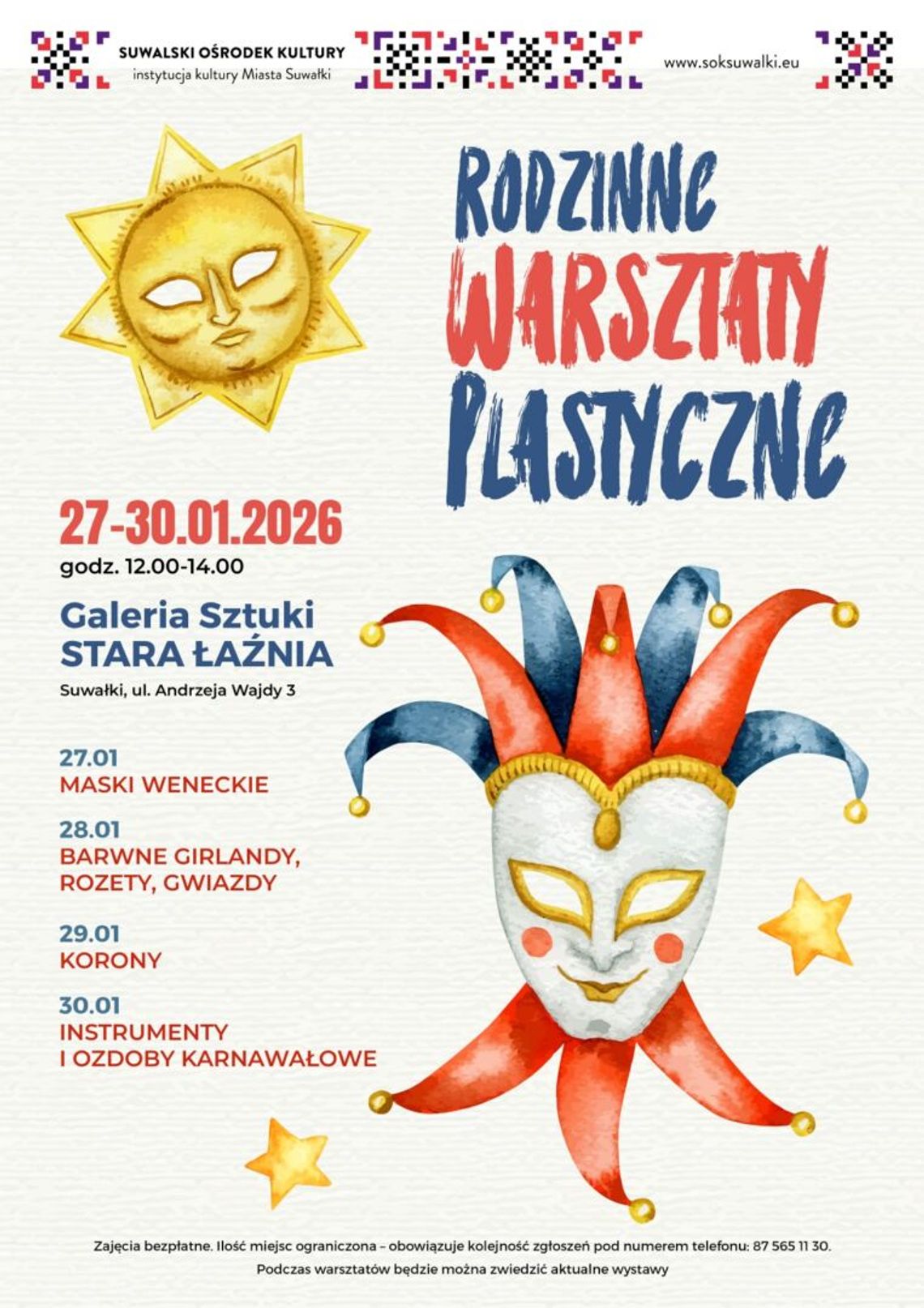 Rodzinne warsztaty plastyczne w Galerii Sztuki Stara Łaźnia Rodzinne warsztaty plastyczne w Galerii Sztuki Stara Łaźnia