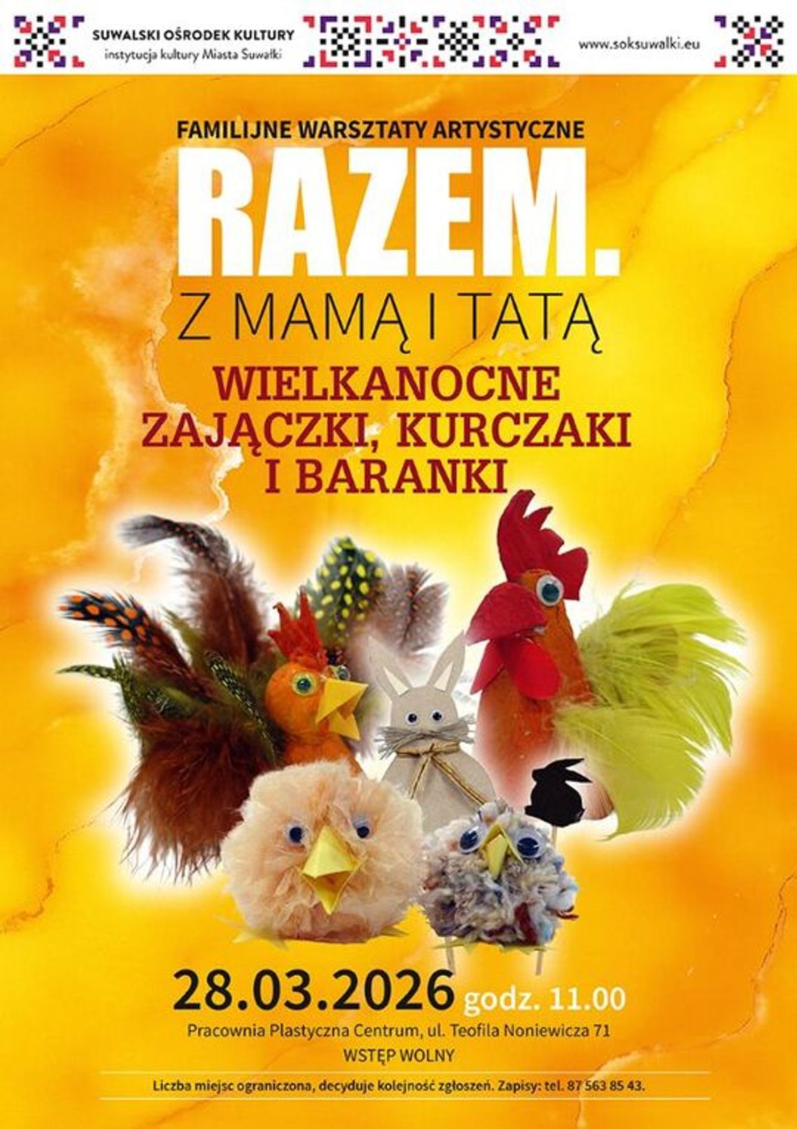 Rodzinne warsztaty wielkanocne w Suwałkach. Wspólne tworzenie z mamą i tatą