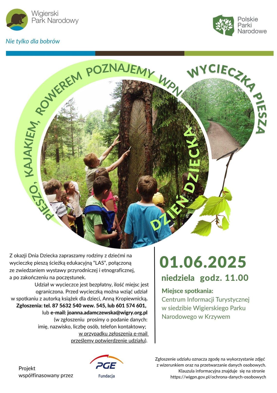 Rodzinny spacer z okazji Dnia Dziecka – wycieczka po ścieżce „LAS” z Wigierskim Parkiem Narodowym