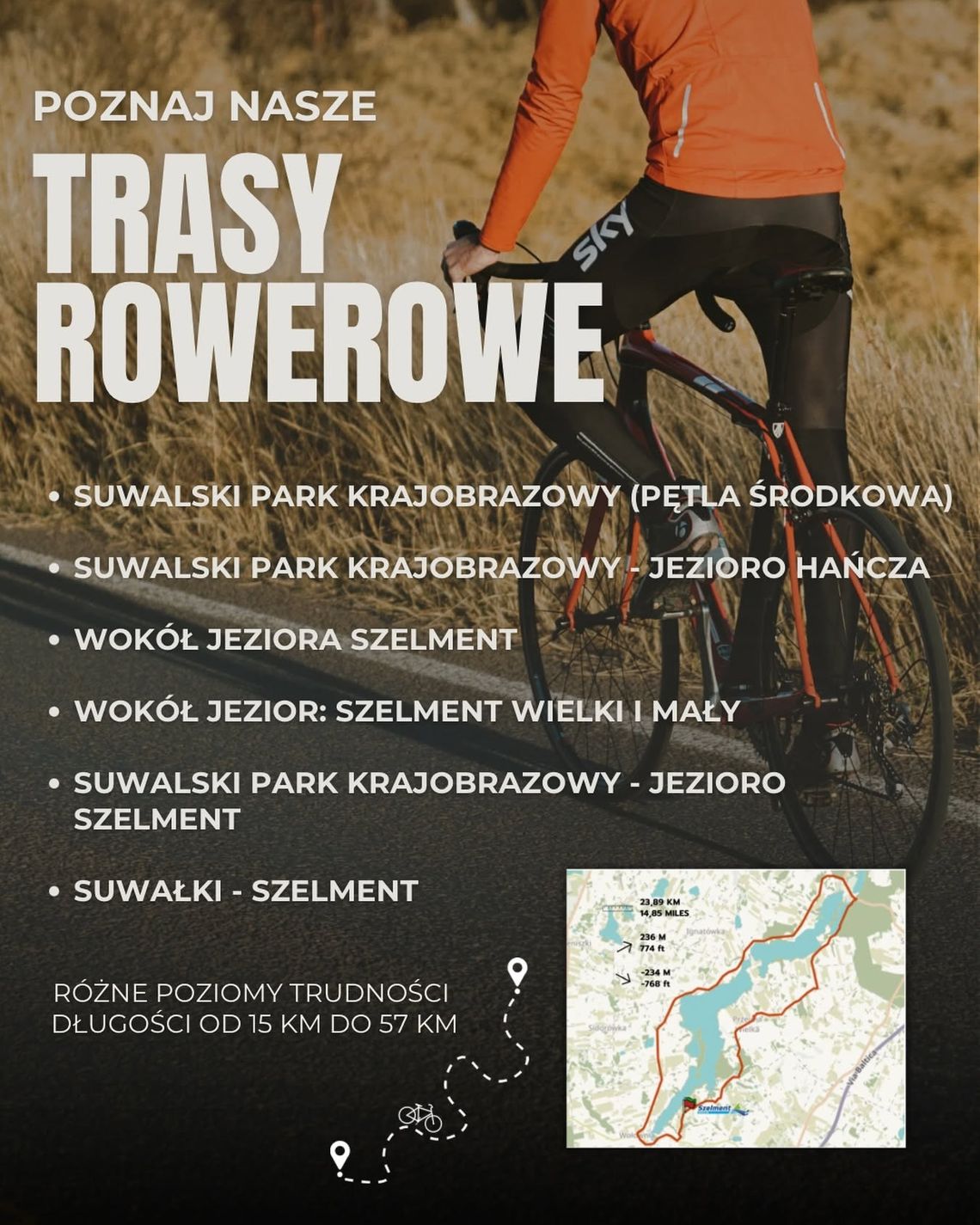 Rowerem po Suwalszczyźnie. Sześć tras wokół Szelmentu czeka na miłośników dwóch kółek Rowerem po Suwalszczyźnie. Sześć tras wokół Szelmentu czeka na miłośników dwóch kółek