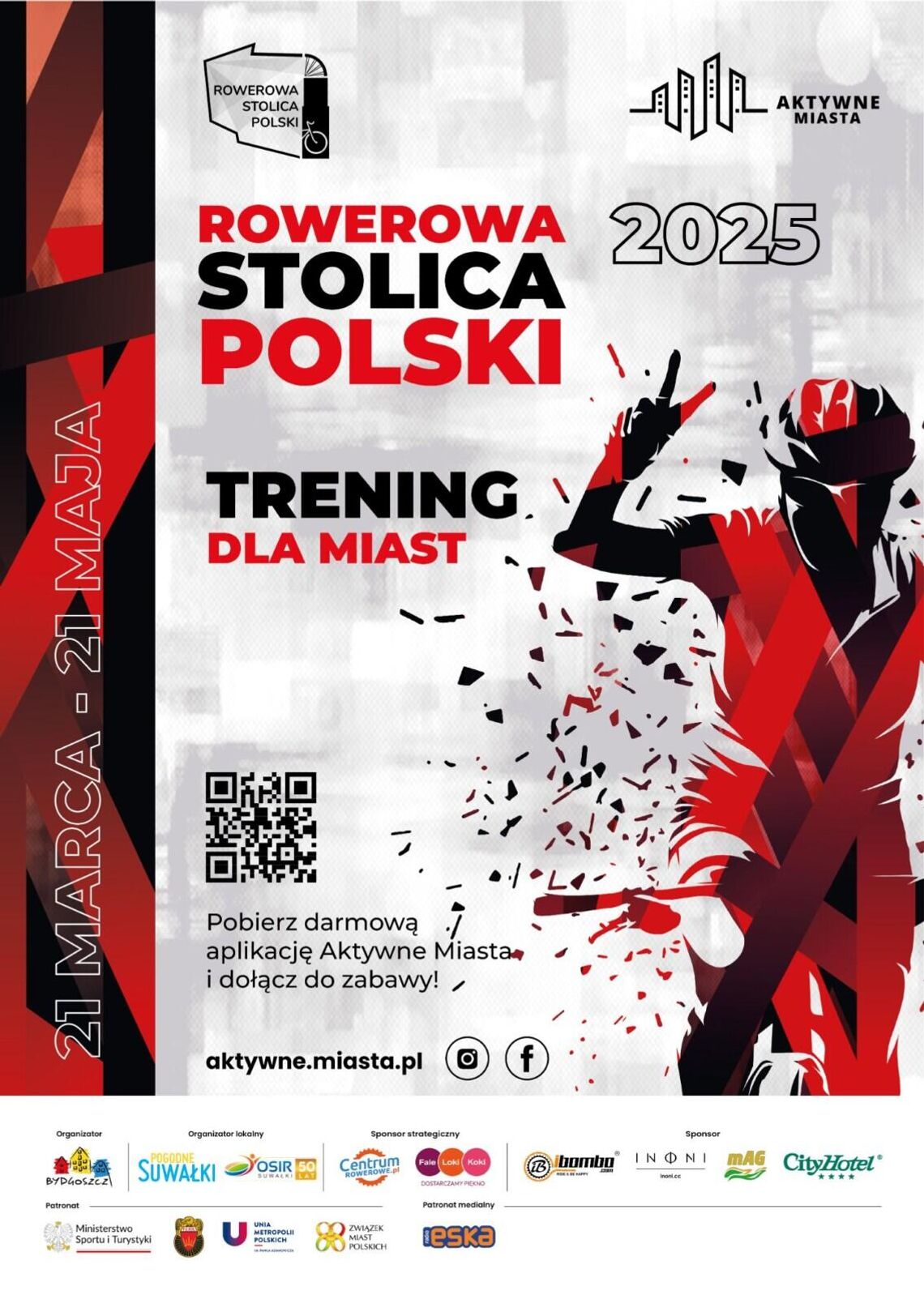 Rowerowa Stolica Polski 2025 – kręć kilometry dla Suwałk! 🚴‍♀️🌍