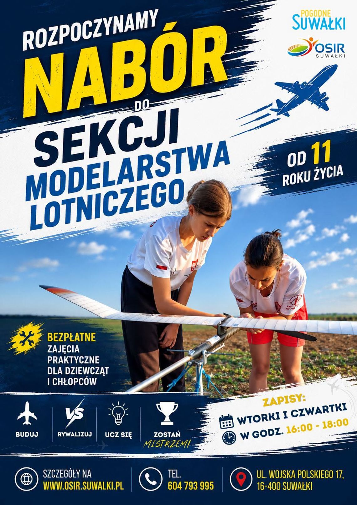 Rozpocznij lotniczą przygodę. Trwa nabór do Sekcji Modelarstwa Lotniczego w Suwałkach Rozpocznij lotniczą przygodę. Trwa nabór do Sekcji Modelarstwa Lotniczego w Suwałkach