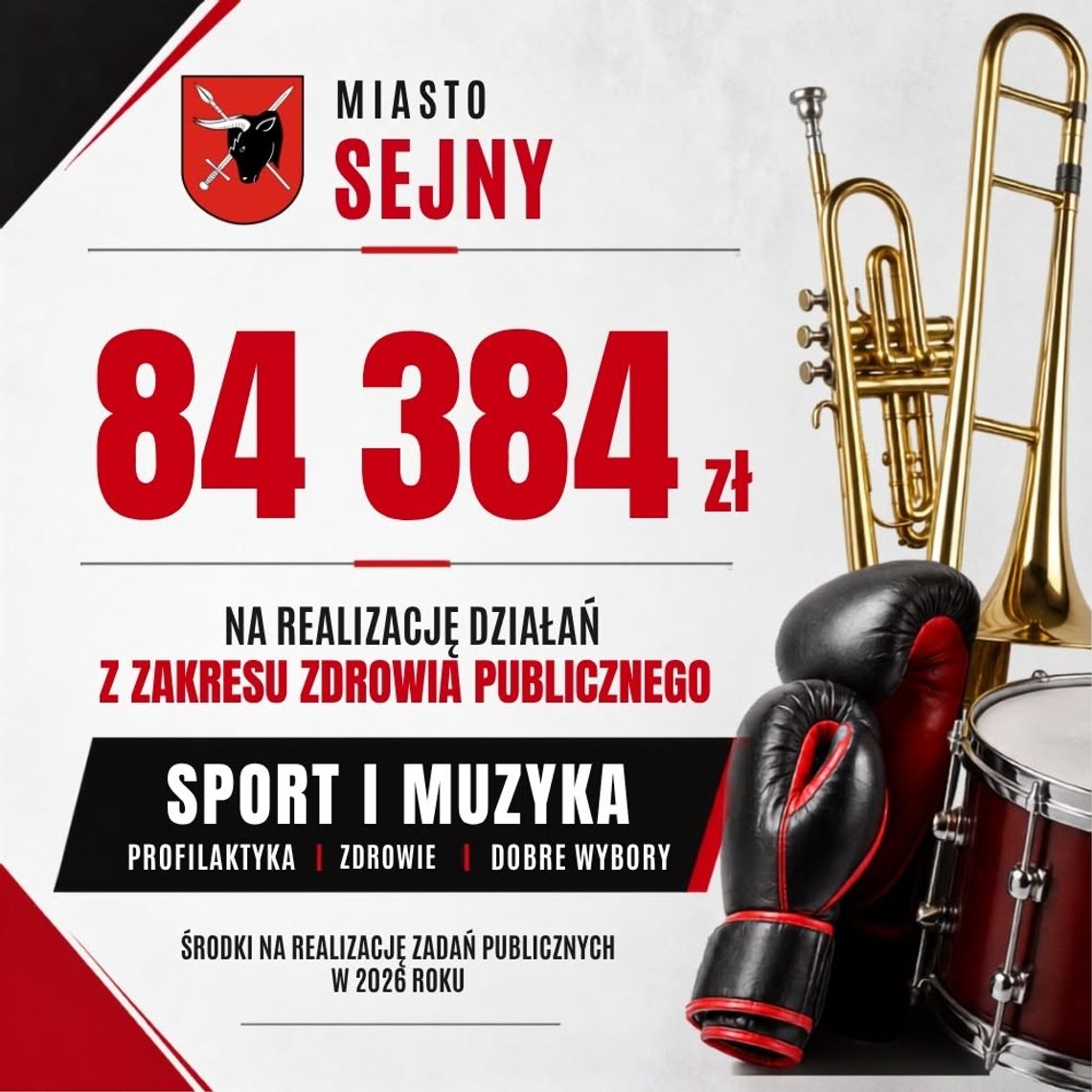 Sejny przeznaczą 84 384 zł na profilaktykę uzależnień. Pieniądze trafią do OSP i klubu sportowego Sejny przeznaczą 84 384 zł na profilaktykę uzależnień. Pieniądze trafią do OSP i klubu sportowego