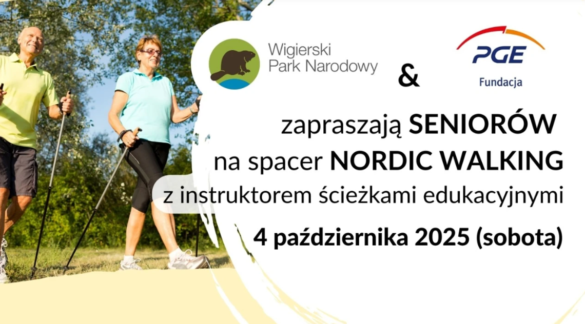 🚶‍♂️ Seniorzy na start! Nordic walking w Wigierskim Parku Narodowym