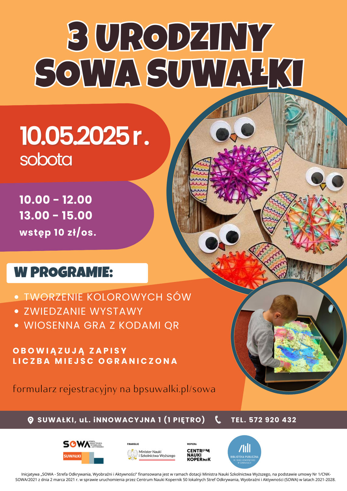 SOWA Suwałki ma już 3 lata! Dołącz do urodzinowego świętowania 🦉🥳
