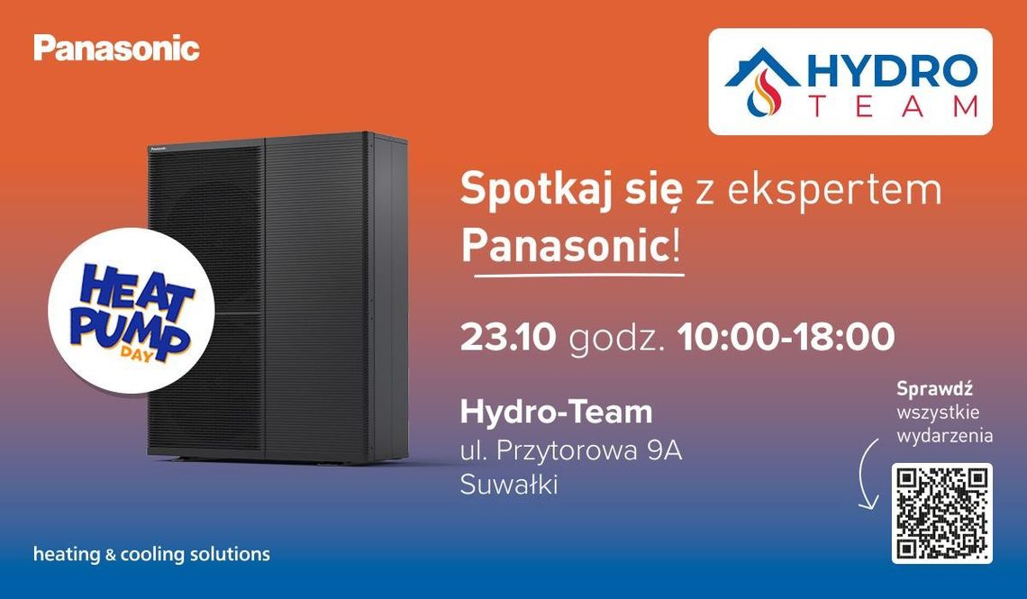 Spotkaj się z ekspertem Panasonic w Suwałkach! 🌍❄️🔥 Spotkaj się z ekspertem Panasonic w Suwałkach! 🌍❄️🔥