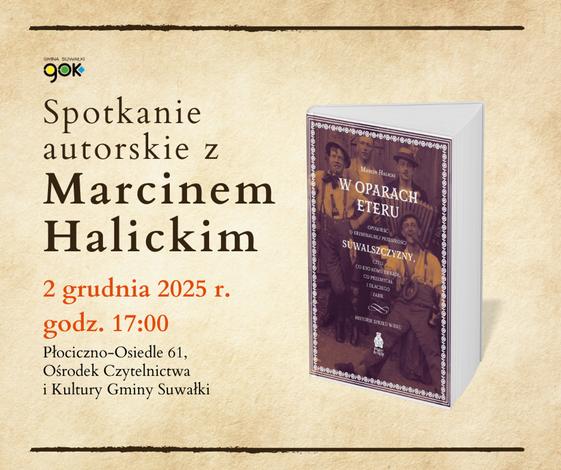 📚 Spotkanie autorskie z Marcinem Halickim w Płocicznie-Osiedlu! 📚 Spotkanie autorskie z Marcinem Halickim w Płocicznie-Osiedlu!