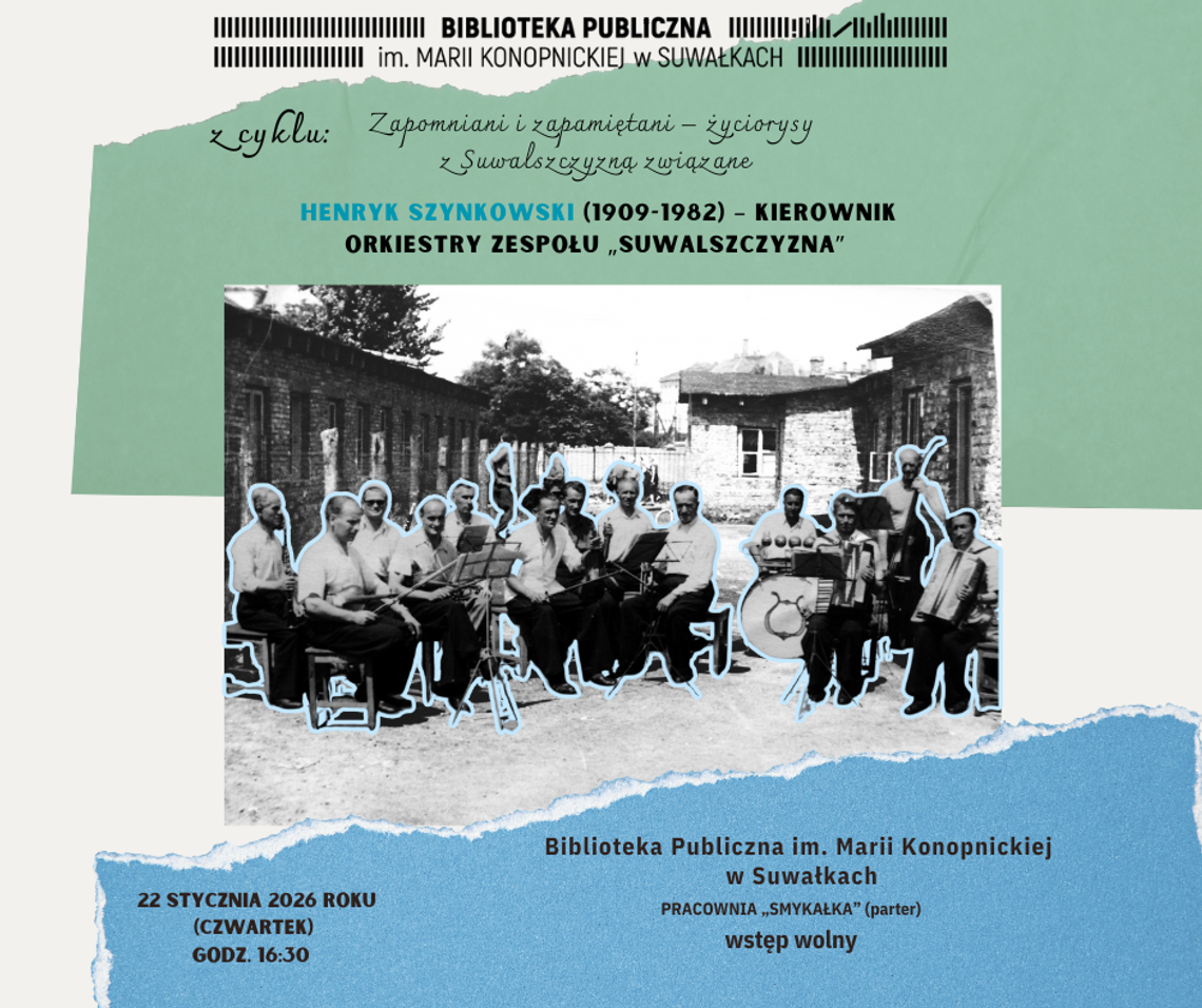 Spotkanie poświęcone Henrykowi Szynkowskiemu w Bibliotece Publicznej w Suwałkach