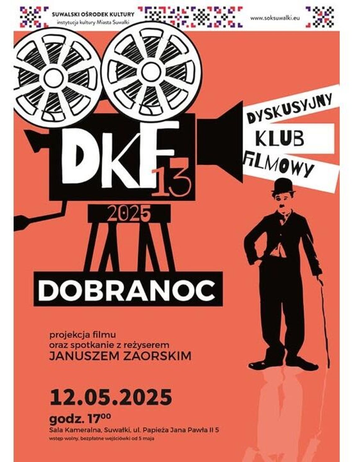 🎬 Spotkanie z Januszem Zaorskim w Suwałkach – reżyser opowie o kulisach kina moralnego niepokoju