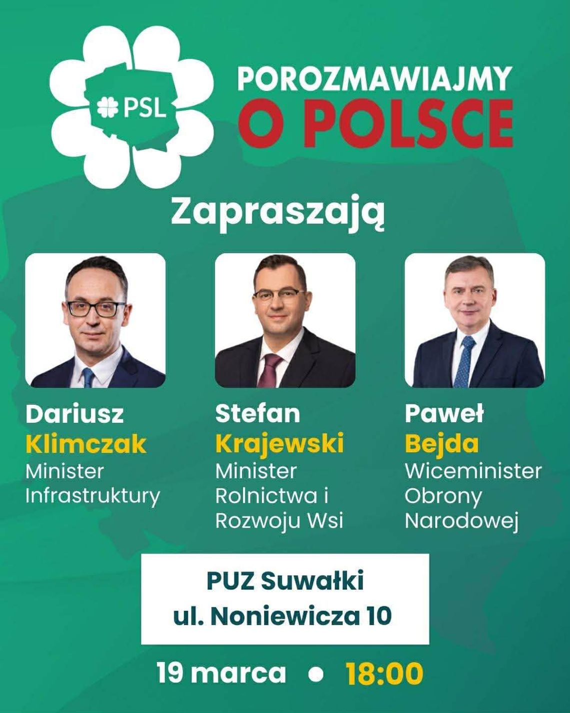 Spotkanie z ministrami w Suwałkach. „Porozmawiajmy o Polsce”