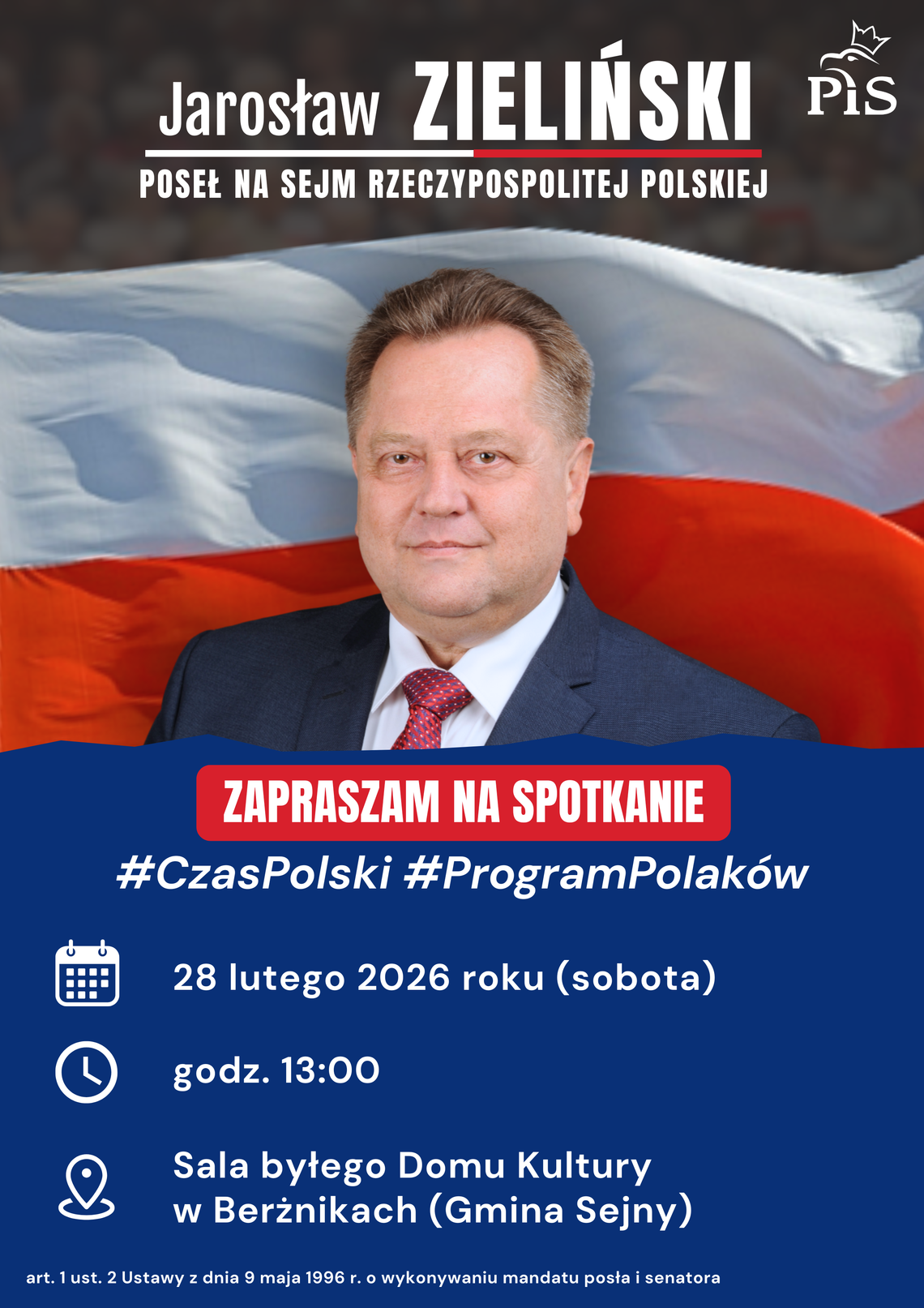 Spotkanie z posłem Jarosławem Zielińskim w Berżnikach