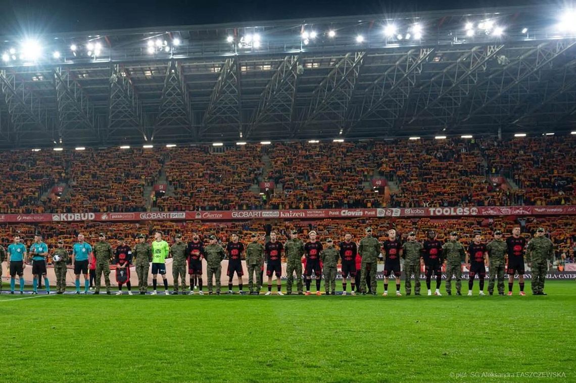 Straż Graniczna na meczu Jagiellonii z Górnikiem. Wyjątkowy jubileusz na stadionie