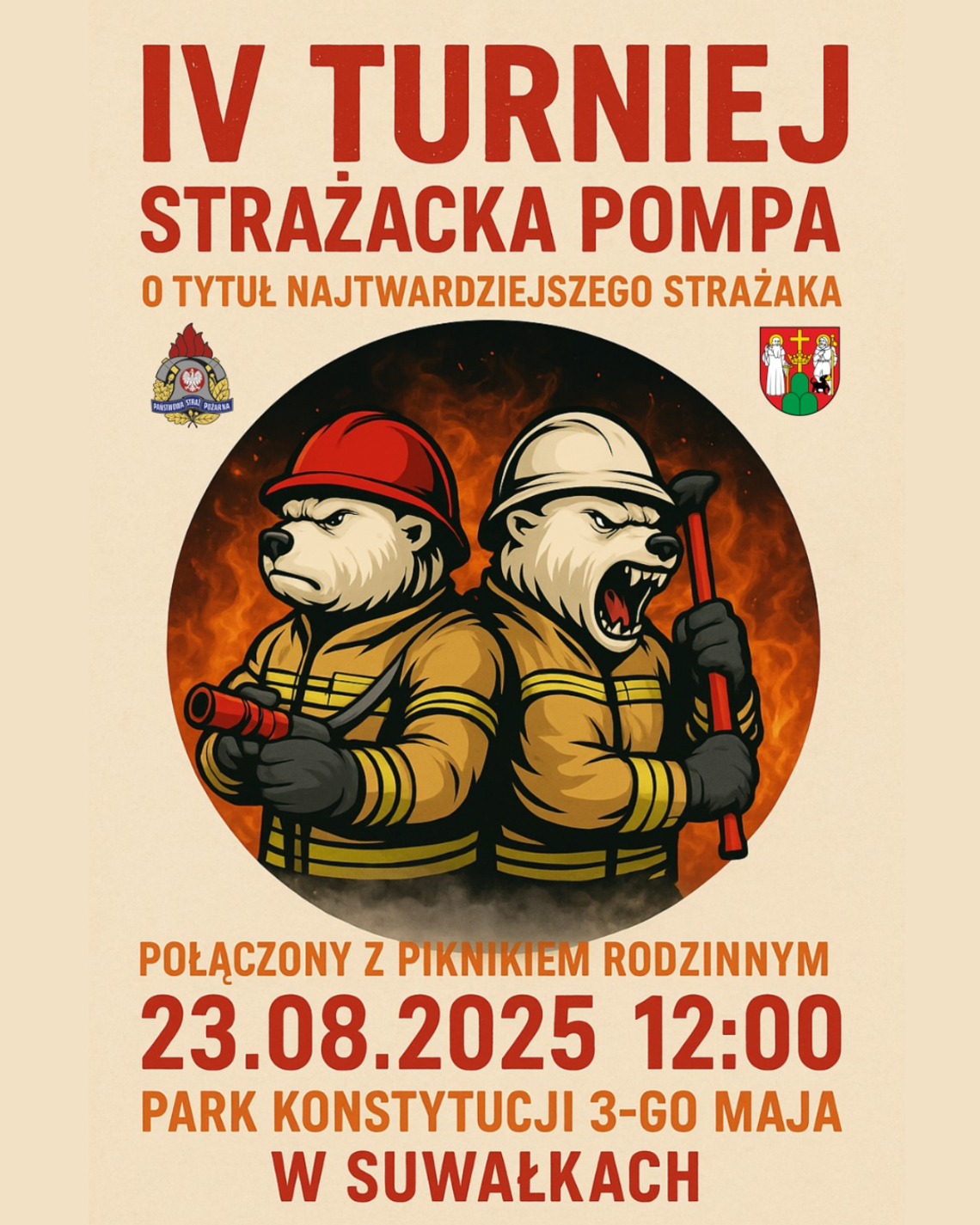 🔥🚒 Strażacka Pompa 2025 – zawody o tytuł „Najtwardszego Strażaka” już 23 sierpnia w Suwałkach! 💪