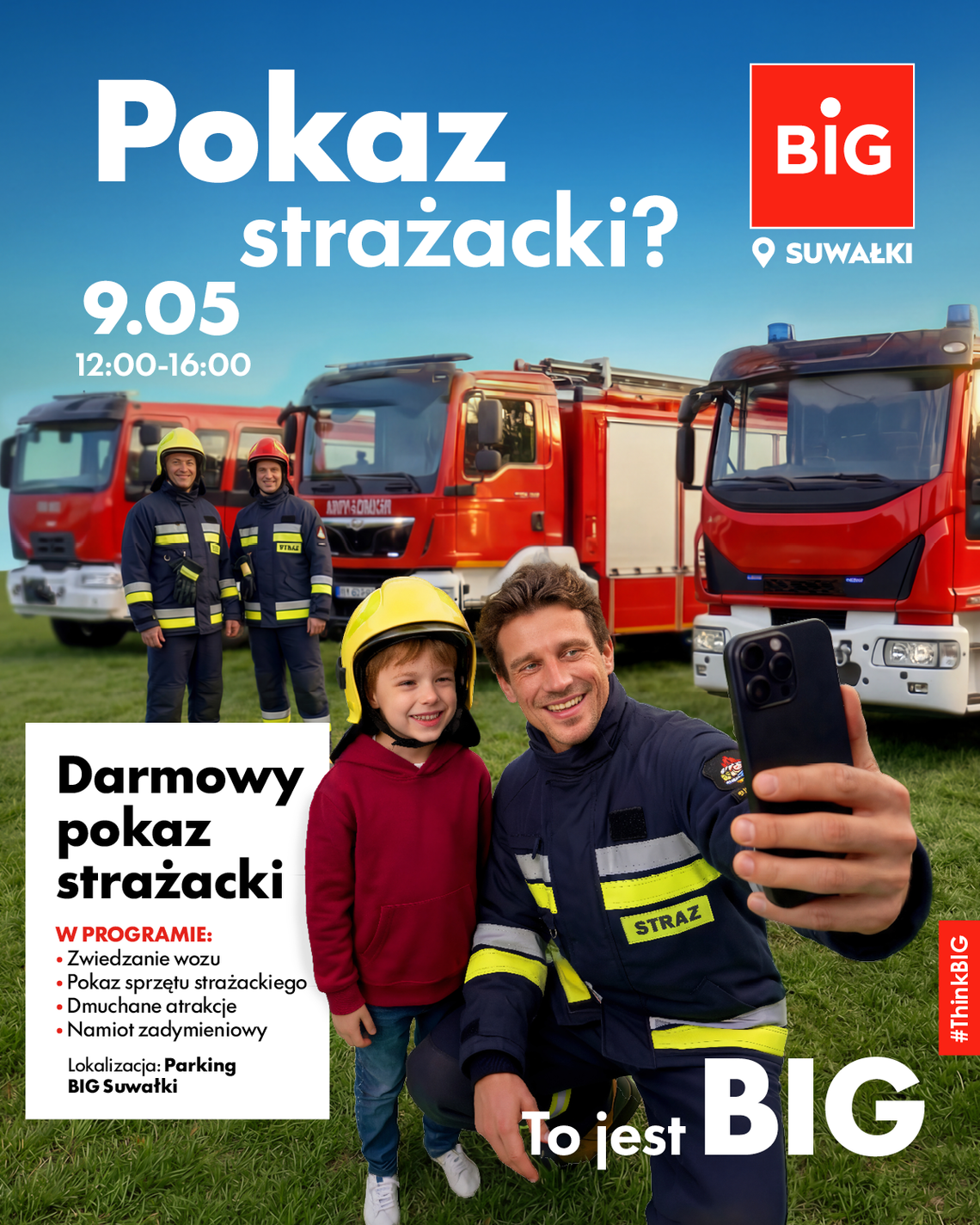 Strażacy w akcji w BIG Suwałki. Fire Fighters Show już 9 maja
