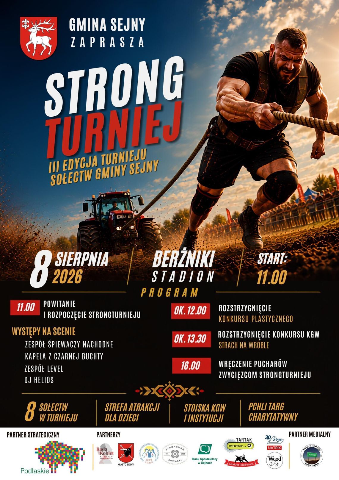 StrongTurniej 2026 w Berżnikach. Przed nami sportowe emocje i atrakcje dla całych rodzin StrongTurniej 2026 w Berżnikach. Przed nami sportowe emocje i atrakcje dla całych rodzin