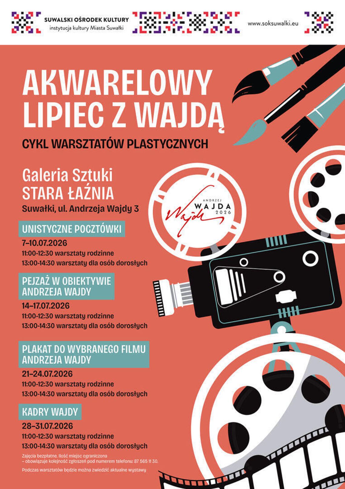 Stwórz własny plakat filmowy. Bezpłatne rodzinne warsztaty już we wtorek w Suwałkach Stwórz własny plakat filmowy. Bezpłatne rodzinne warsztaty już we wtorek w Suwałkach
