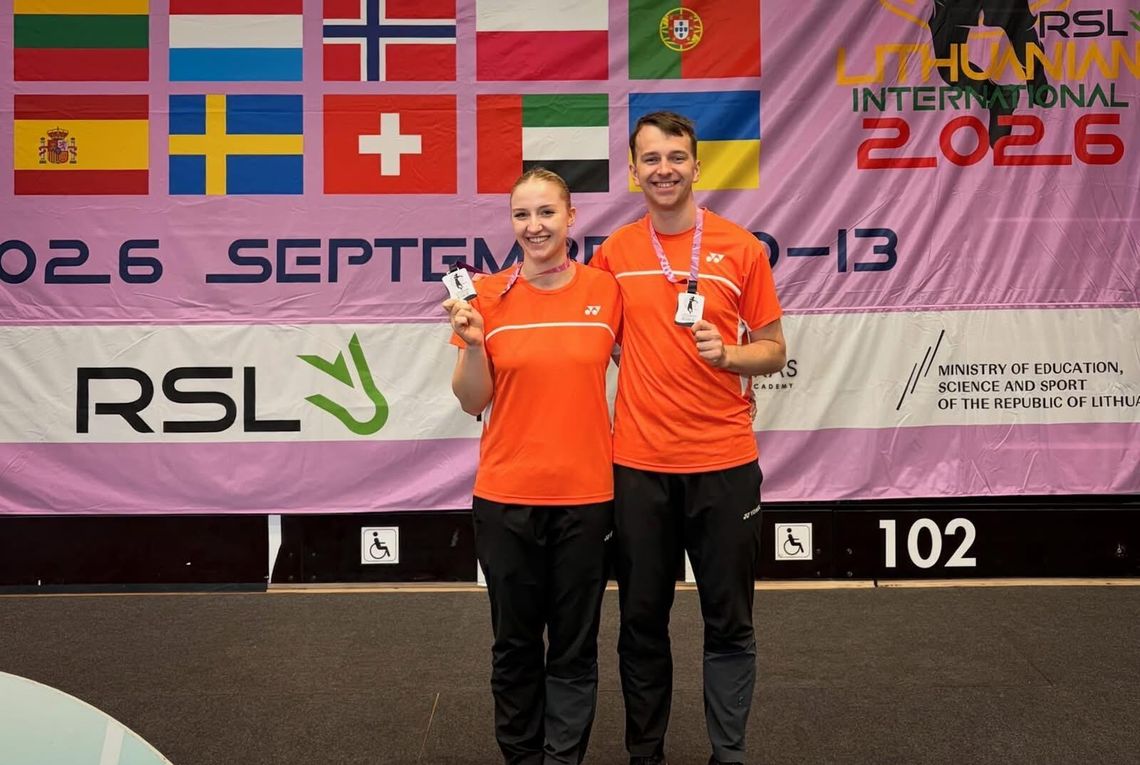 Sukces na litewskich kortach. Joanna i Michał Sobolewscy z brązowym medalem RSL Lithuanian International 2026