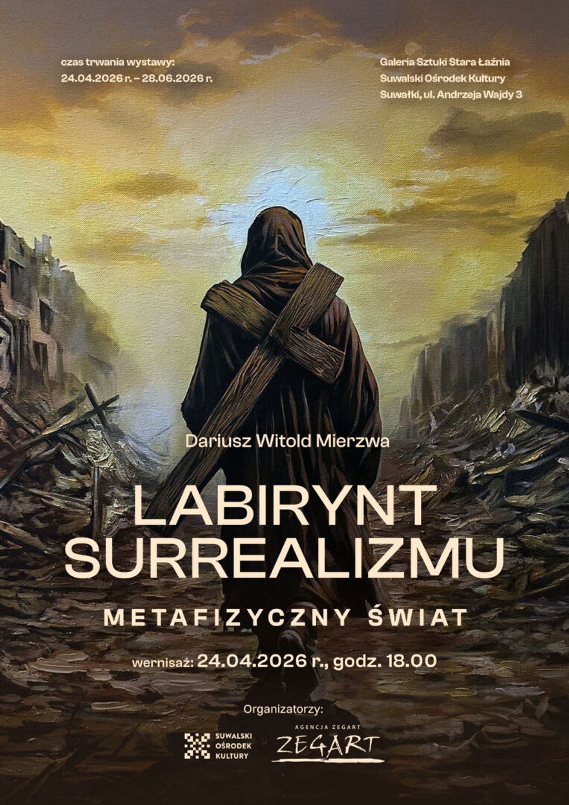 Surrealizm w Suwałkach. Wystawa Dariusza Mierzwy w Starej Łaźni