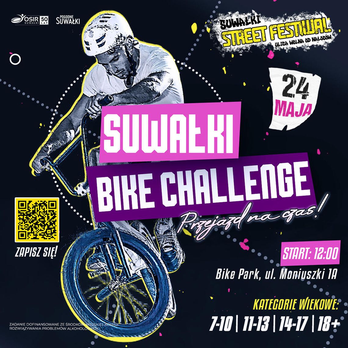 „Suwałki Bike Challenge – przejazd na czas!” już 24 maja! 🚴‍♂️⏱️