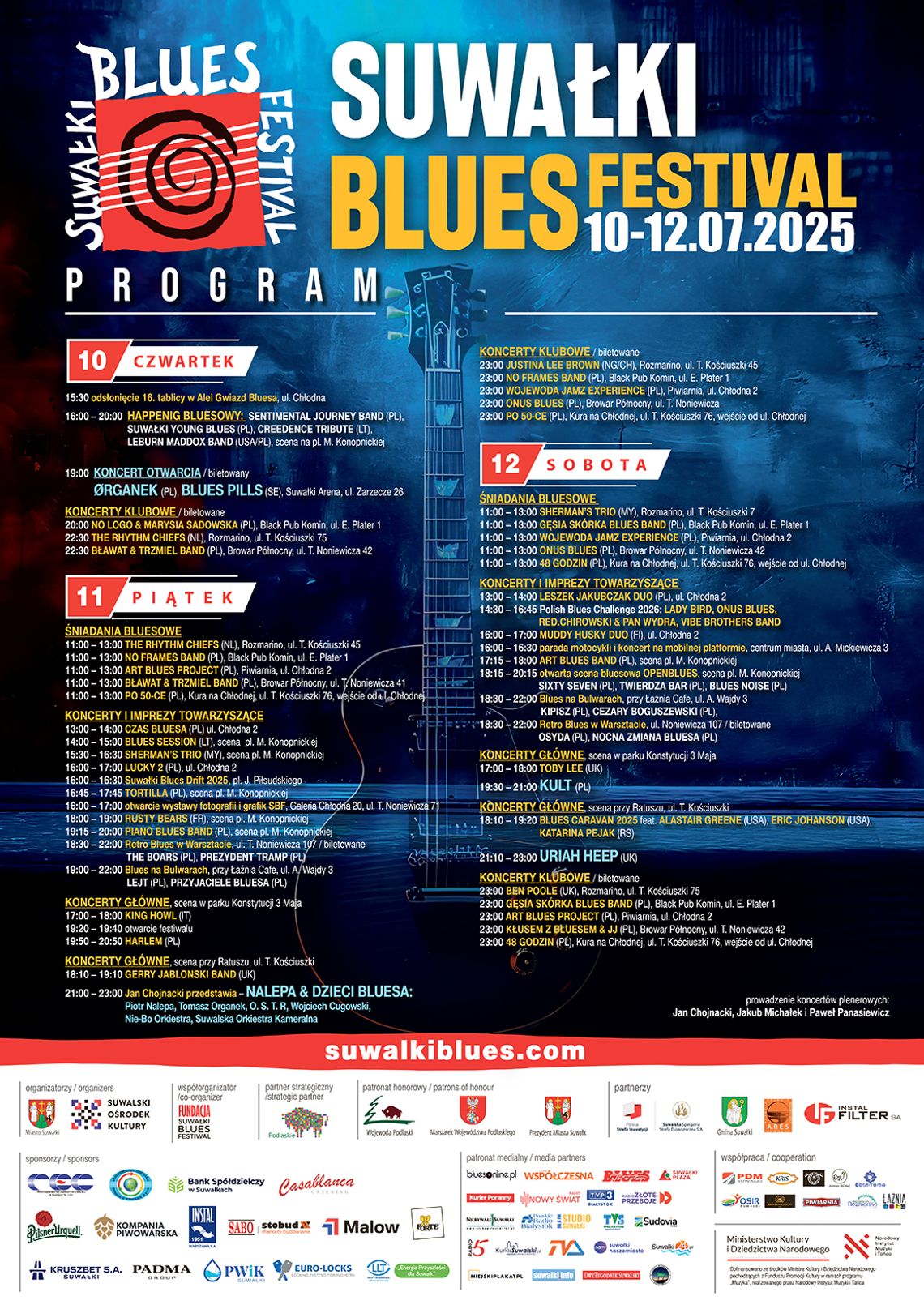 🎸🔥Suwałki Blues Festival 2025 startuje dziś! Czas na muzyczną ucztę w Pogodnych Suwałkach 🎶💥