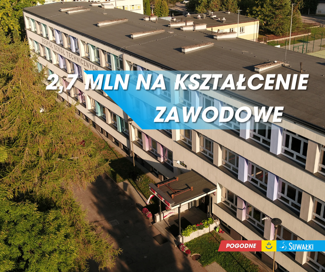 🎓 Suwałki inwestują w edukację! Ponad 2,7 mln zł na rozwój szkolnictwa zawodowego