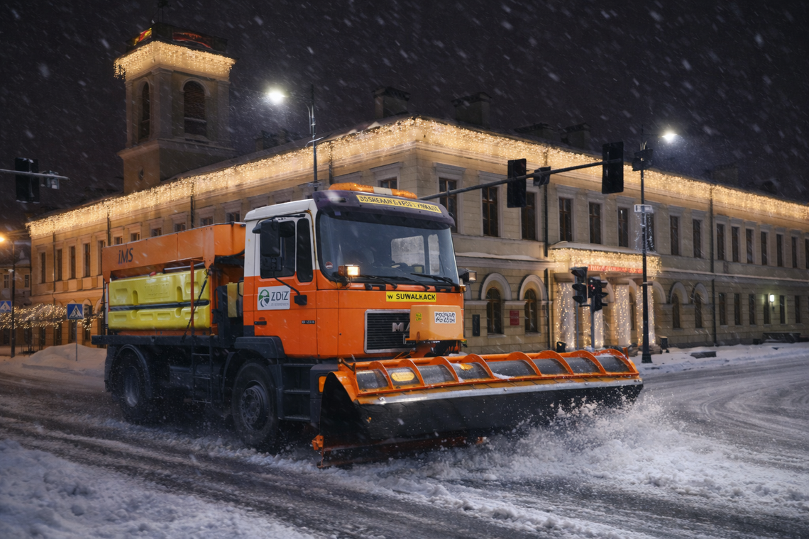 ❄️ Suwałki po nocnym ataku zimy. ZDiZ podsumowuje działania i apeluje do kierowców ❄️ Suwałki po nocnym ataku zimy. ZDiZ podsumowuje działania i apeluje do kierowców