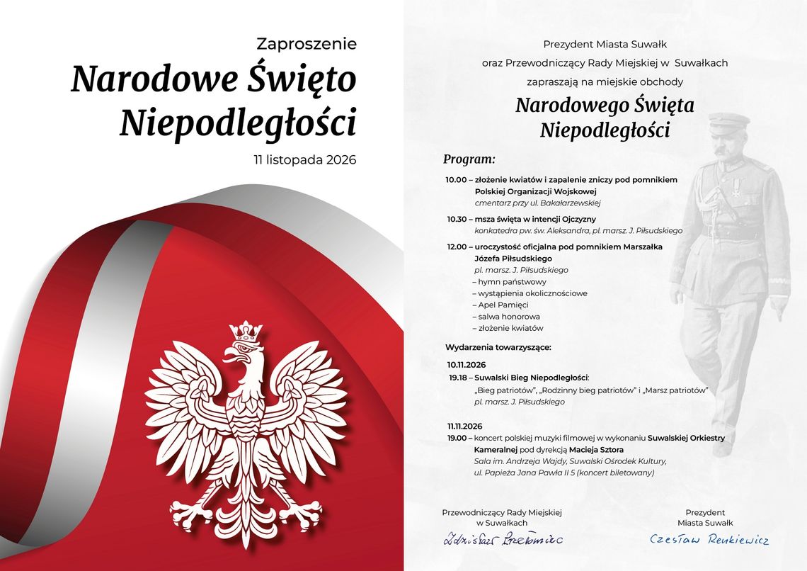 Suwałki szykują się na 11 listopada. Znamy program obchodów Święta Niepodległości