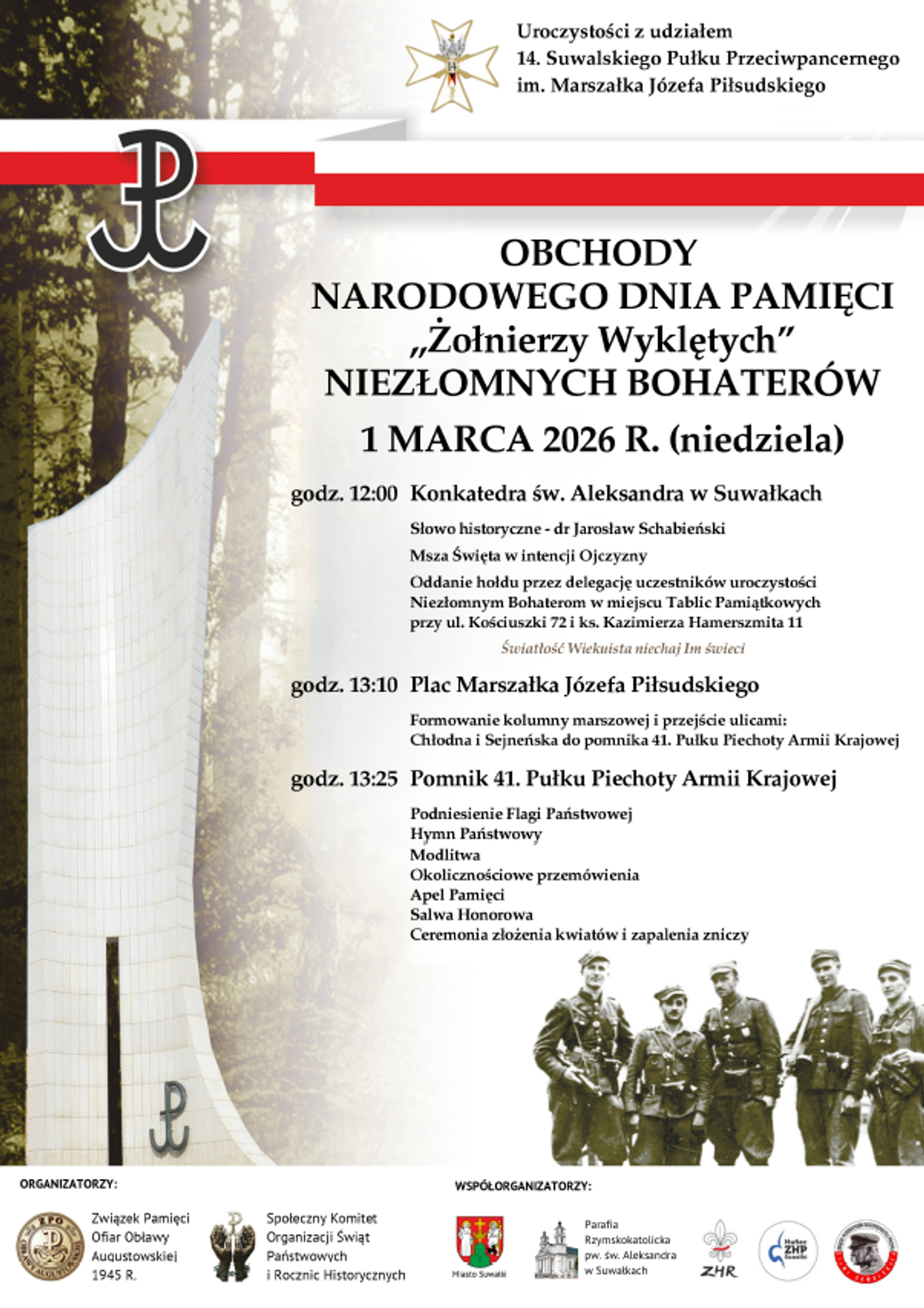 Suwałki uczczą Niezłomnych. Obchody Narodowego Dnia Pamięci „Żołnierzy Wyklętych”