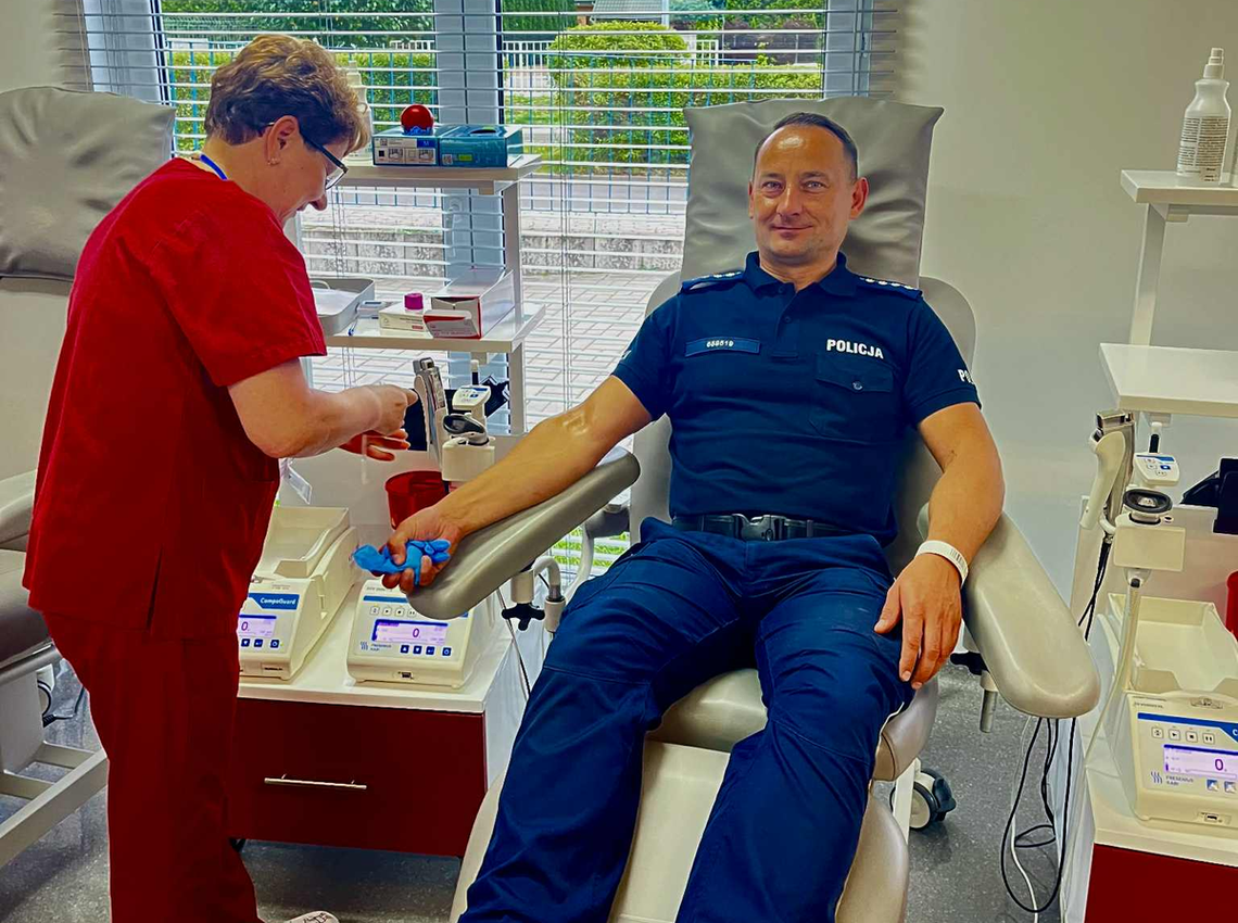 ❤️ Suwalscy policjanci dzielą się „cząstką siebie” – akcja honorowego krwiodawstwa