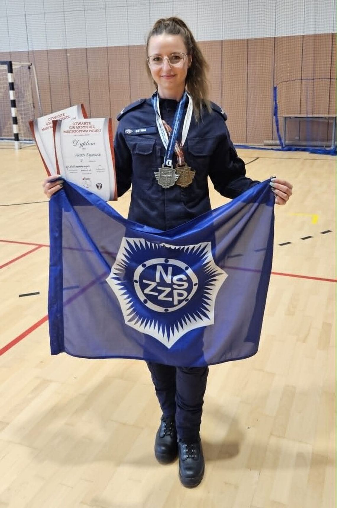 🥈 Suwalska policjantka wicemistrzynią Polski! Sierżant Wioleta Bujanowska zdobyła srebro w Kettlebell Sport