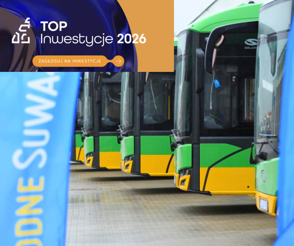 Suwalskie autobusy w konkursie Top Inwestycje 2026. Można oddać swój głos 🚍