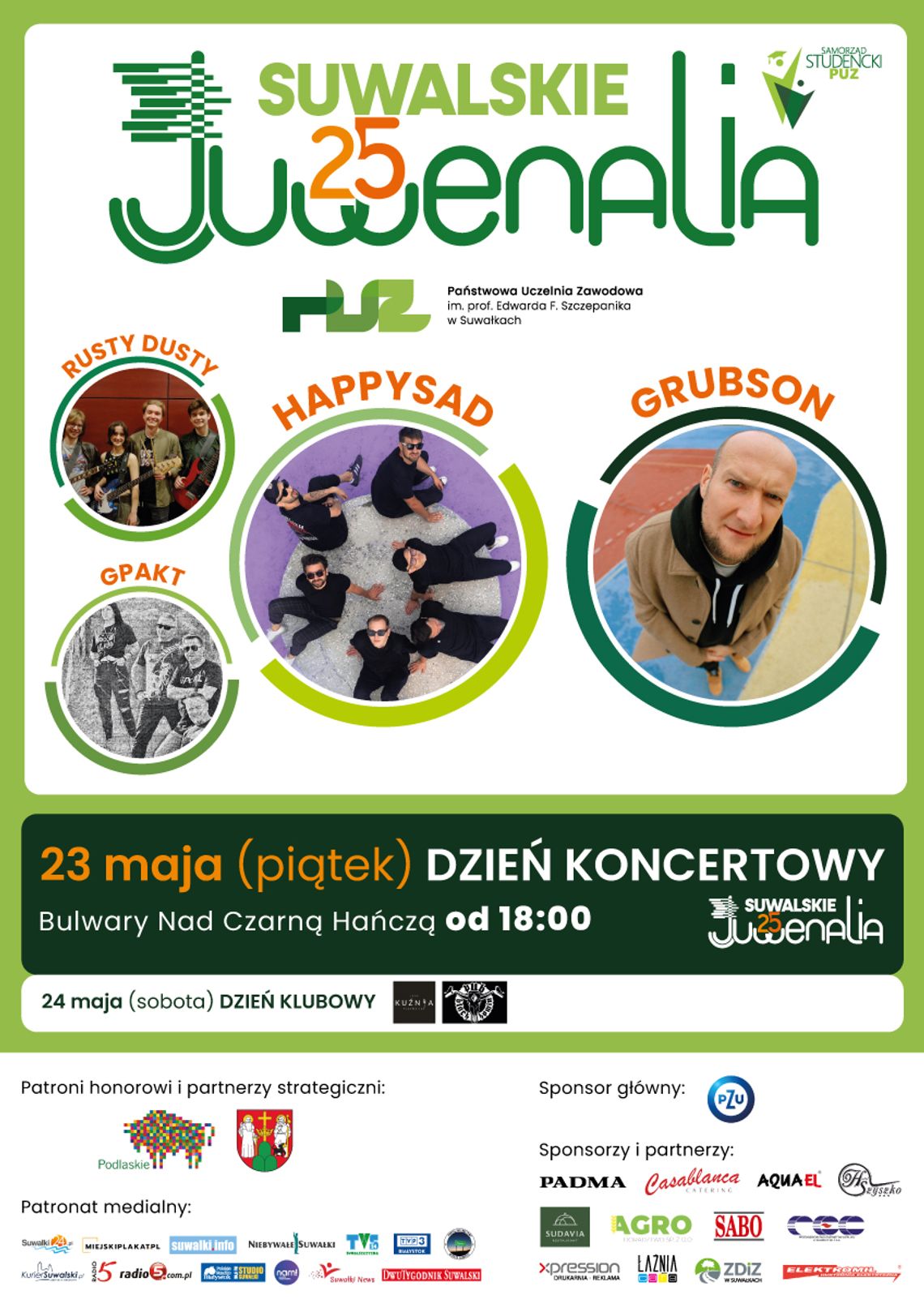 Suwalskie Juwenalia 2025 - studenckie święto muzyki i kolorów nadchodzi!