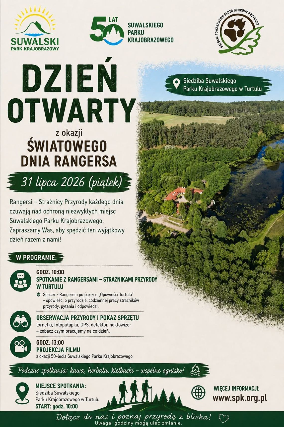 Światowy Dzień Rangersa w Turtulu. Suwalski Park Krajobrazowy zaprasza na dzień pełen przyrodniczych atrakcji Światowy Dzień Rangersa w Turtulu. Suwalski Park Krajobrazowy zaprasza na dzień pełen przyrodniczych atrakcji