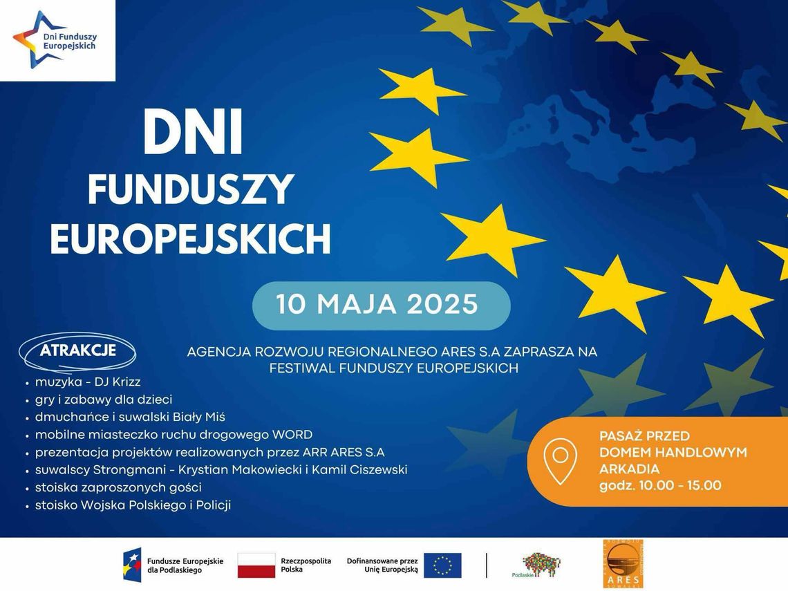 Świętuj z nami Dni Funduszy Europejskich w Suwałkach!🎉