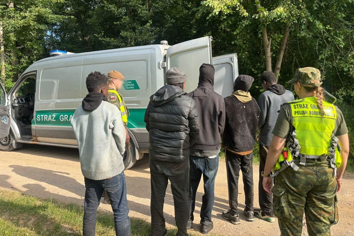 Sześciu cudzoziemców zatrzymanych po nielegalnym przekroczeniu granicy polsko-litewskiej Sześciu cudzoziemców zatrzymanych po nielegalnym przekroczeniu granicy polsko-litewskiej