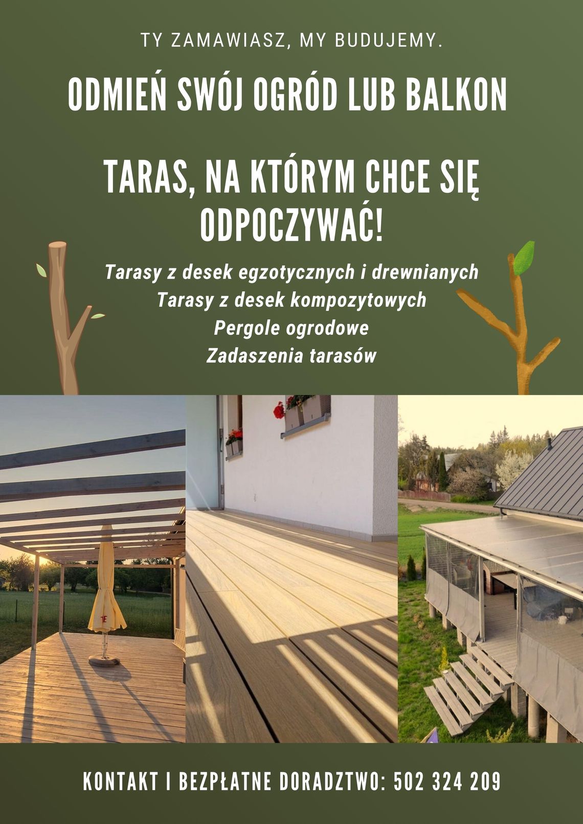 🏡 Tarasy, pergole i zadaszenia – stwórz idealną strefę wypoczynku przy swoim domu 🏡 Tarasy, pergole i zadaszenia – stwórz idealną strefę wypoczynku przy swoim domu
